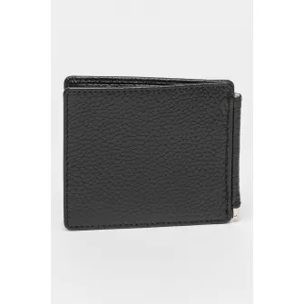 Geox, Portofel pliabil de piele, Negru