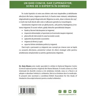 Gestionarea migrenei, Dr. Katy Munro