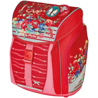 Ghiozdan neechipat Herlitz, FiloLight, dimensiune 38 x 32 x 22 cm, motiv Vintage Love