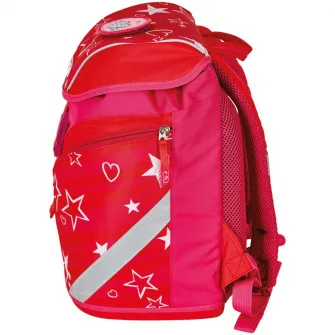 Ghiozdan neechipat Herlitz, SoftLight, dimensiune 38 x 28 x 23 cm, motiv StarsStripes