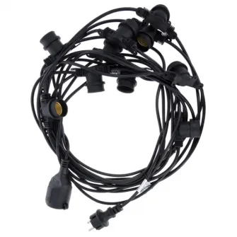 Ghirlanda luminoasa decorativa exterior Forever Light, E27, G45, 10 becuri LED, IP65, 12m, Alb