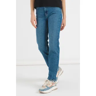 Gina Tricot, Blugi drepti, Albastru inchis, 34