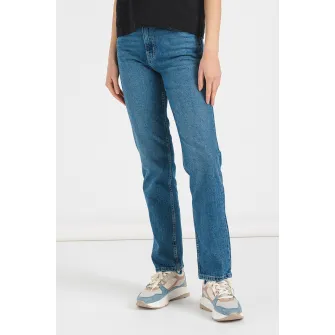 Gina Tricot, Blugi drepti, Albastru inchis, 34