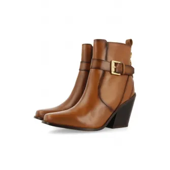 Gioseppo, Botine cu toc cubanez Sandved, Maro scortisoara, 39