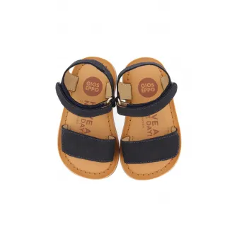 Gioseppo, Sandale de piele cu velcro Palmetto, Bleumarin, 20 EU