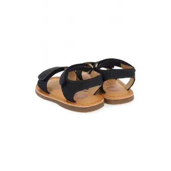 Gioseppo, Sandale de piele cu velcro Palmetto, Bleumarin, 20 EU