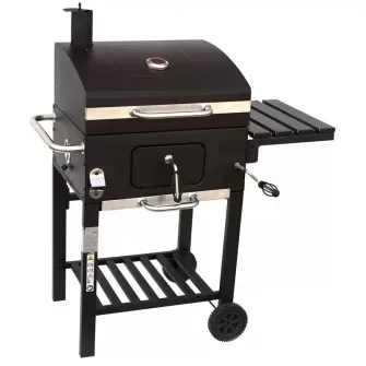 Gratar carbune Grillchef Konfort, 100 x 115 x 71 cm, suprafata de gatit din fonta 53 x 42 cm, husa inclusa