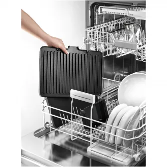 Gratar electric multifunctional Braun MultiGrill 9Pro CG9160, 2200 W, 3 moduri de gatire, temperatura maxima 265C, 3 programe, functie Sear, termometru pentru gatit, 1 set placi, argint