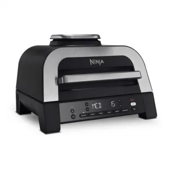 Gratar electric si airfryer Ninja Foodi Smart XL AirGrill DG551EU, 1760 W, functie friteuza aer cald, 40°- 260°C, 6 functii, negru
