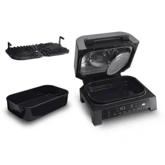 Gratar electric si airfryer Ninja Foodi Smart XL AirGrill DG551EU, 1760 W, functie friteuza aer cald, 40°- 260°C, 6 functii, negru