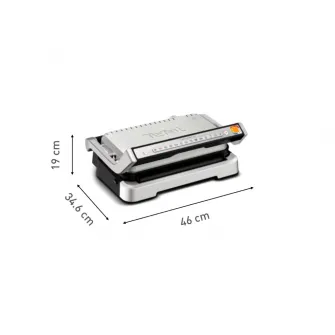 Gratar electric Tefal Optigrill 4 in 1 XL GC784D30, 2200W, 12 programe automate, pana la 8 persoane, placi antiaderente detasabile, tava de copt