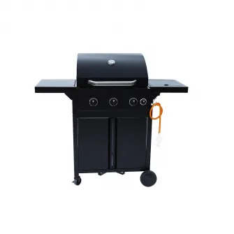 Gratar gaz Rookie 3.1 Landmann, 2 arzatoare principale 2x2.9 kW + arzator lateral 3.0 kW, suprafata de gatit 48.5x37.5 cm, 128.5x54 cm, inaltime 114.5 cm