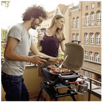 Gratar pe gaz Weber Q1000, 43x32 cm, negru