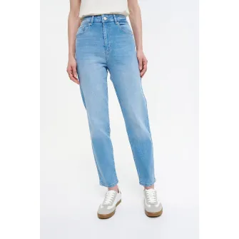 GreenPoint, Blugi cu aspect decolorat, Albastru deschis, 38
