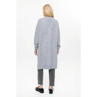 GreenPoint, Cardigan lejer cu buzunare, Gri deschis melange, XL