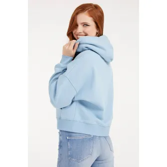 GUESS, Blugi skinny cu aspect decolorat 1981, Albastru lavanda, W27-L31