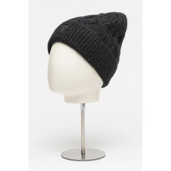 Guess, Caciula cu model torsade, Negru, 57