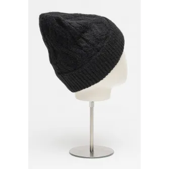Guess, Caciula cu model torsade, Negru, 57