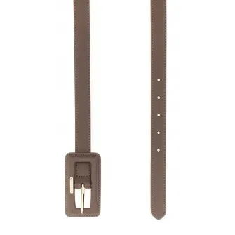 GUESS, Curea ingusta din piele ecologica, Maro fango, 85