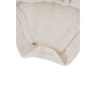 GUESS KIDS, Body cu garnituri cu volane si maneci lungi, Rosu, Roz prafuit, Bej deschis, 54-60 CM