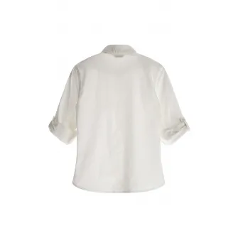GUESS KIDS, Camasa din amestec de bumbac cu guler ascutit, Gri deschis, 152-158 CM