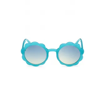 GUESS KIDS, Ochelari de soare rotunzi cu logo, Albastru, 45-21-130