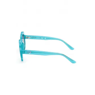 GUESS KIDS, Ochelari de soare rotunzi cu logo, Albastru, 45-21-130