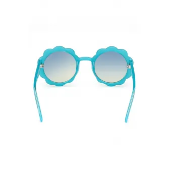 GUESS KIDS, Ochelari de soare rotunzi cu logo, Albastru, 45-21-130