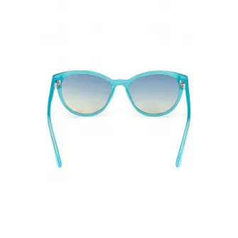 GUESS KIDS, Ochelari de soare rotunzi cu logo, Albastru glaciar, 49-15-135