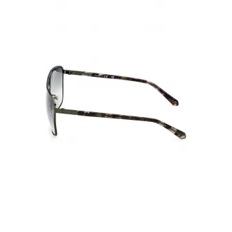 GUESS, Ochelari de soare aviator cu lentile in degrade, Negru, Gri, 60-17-145