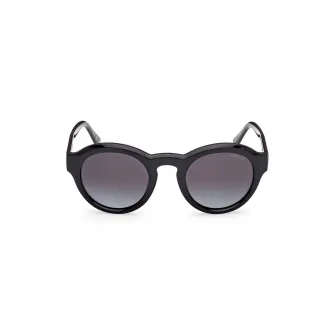 GUESS, Ochelari de soare rotunzi cu lentile in degrade, Negru, 49-24-145