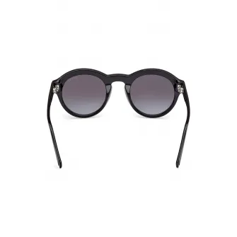 GUESS, Ochelari de soare rotunzi cu lentile in degrade, Negru, 49-24-145
