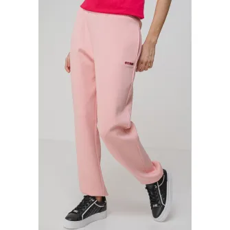 GUESS, Pantaloni cu buzunare laterale, pentru fitness, Roz pastel, XS