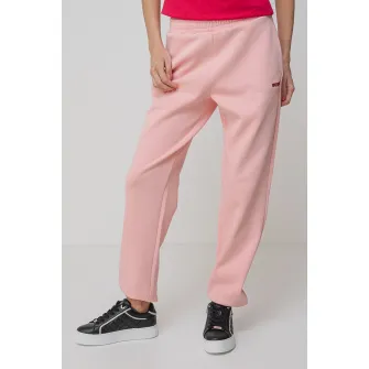 GUESS, Pantaloni cu buzunare laterale, pentru fitness, Roz pastel, XS