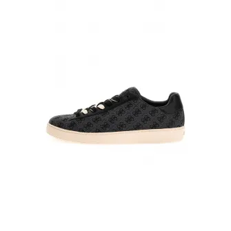 Guess, Pantofi sport cu logo, Negru, 42