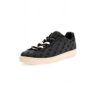 Guess, Pantofi sport cu logo, Negru, 42