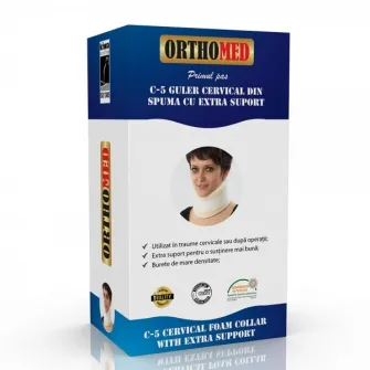 Guler cervical din spuma cu extra suport L, Orthomed