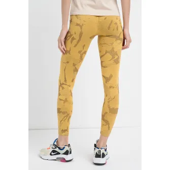 Gymshark, Colanti fara cusaturi cu model pentru fitness, Galben, XS