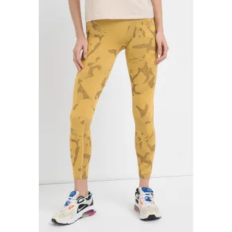Gymshark, Colanti fara cusaturi cu model pentru fitness, Galben, XS