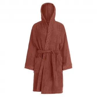 Halat de baie unisex Theia Dilios , marime L / XL , 100% bumbac, 400 GSM, maro