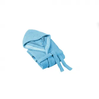 Halat de baie Venice Dilios, 100% bumbac, 350 GSM, marime L/XL, bleu
