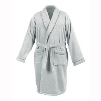 Halat unisex Havana Dilios, L/XL, 550 GSM, 100% bumbac, Zero Twist, gri