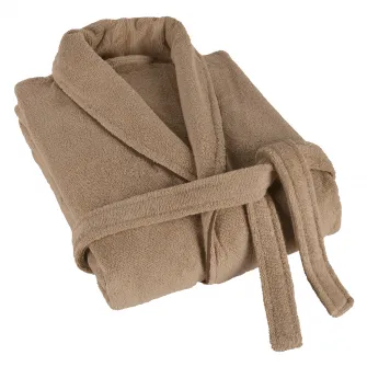 Halat unisex Havana Dilios, S/M, 550 GSM, 100% bumbac, Zero Twist, bej