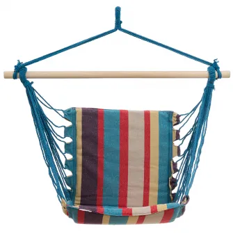 Hamac suspendat Heinner, bumbac+poliester, multicolor, 100x55cm