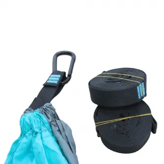 Гамак Techfit, 275x140 см, бирюзовый/серый