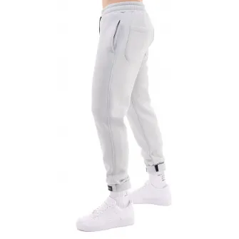 HAMZA, Pantaloni sport cu croiala conica si snur de ajustare Feels, Gri deschis, XL