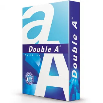 Hartie alba pentru copiator A4, 80g/mp, clasa A, Double A, 5 topuri/cutie, 500coli/top