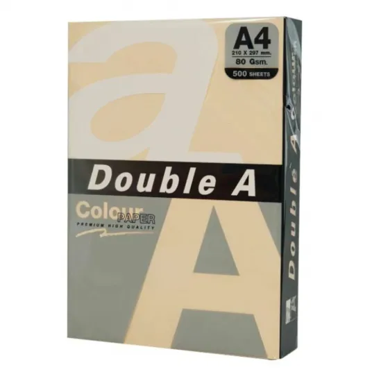Цветная копировальная бумага А4, 80г/м2, 500 листов/топ, Double A - пастель старая роза