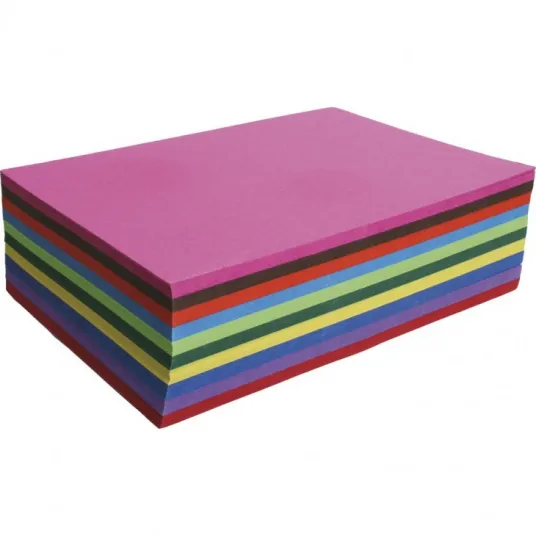 Hartie colorata reciclata Clairefontaine Carta, Certificata Blue Angel, 250 coli/pachet, 120g/mp, 16x21cm, 10 Culori asortate