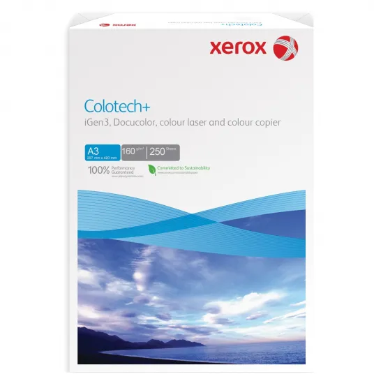 Hartie copiator color Xerox Colotech, A3, 160g/mp, 250 coli/top